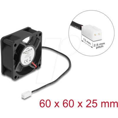 DELOCK 67289 - Ventilador axial de 5 V de corriente continua, 60 x 60 x 25 mm n DELOCK 67289 - Ventilador axial de 5 V de corriente continua, 60 x 60 x 25 mm n