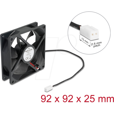 DELOCK 67291 - Ventilador axial de 5 V de corriente continua, 92 x 92 x 25 mm n DELOCK 67291 - Ventilador axial de 5 V de corriente continua, 92 x 92 x 25 mm n