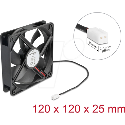 DELOCK 67292 - Ventilador axial de 5 V de corriente continua, 120 x 120 x 25 mm DELOCK 67292 - Ventilador axial de 5 V de corriente continua, 120 x 120 x 25 mm