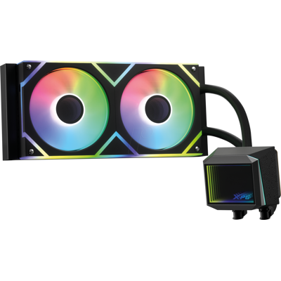 ADATA XPG 52411 - XPG LEVANTE II 240, 2x120 mm, ARGB, negro ADATA XPG 52411 - XPG LEVANTE II 240, 2x120 mm, ARGB, negro