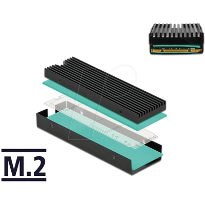 DELOCK 18353 - Disipador de calor para M.2 SSD 2280 negro DELOCK 18353 - Disipador de calor para M.2 SSD 2280 negro