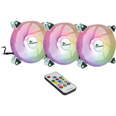 IT88885530 - Juego de ventilador RGB Inter-Tech RS-06, 3x 120 mm IT88885530 - Juego de ventilador RGB Inter-Tech RS-06, 3x 120 mm