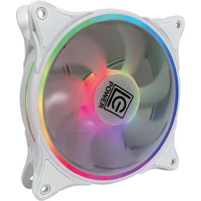 LC POWER LC-CF-120-ARGB-W - Ventilador de carcasa LC-Power, 120 mm, ARGB, blanco LC POWER LC-CF-120-ARGB-W - Ventilador de carcasa LC-Power, 120 mm, ARGB, blanco