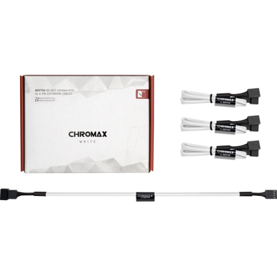 NOCTUA NO NA-SEC1 WS - 2 x 30 cm 4 pin cable de conexión del ventilador, blanco NOCTUA NO NA-SEC1 WS - 2 x 30 cm 4 pin cable de conexión del ventilador, blanco