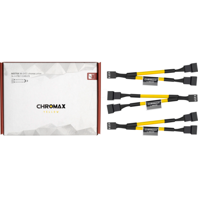 NOCTUA NO NA-SYC1 GE - NUEVA 3x30 cm 4 clavijas cable de conexión del ventilador NOCTUA NO NA-SYC1 GE - NUEVA 3x30 cm 4 clavijas cable de conexión del ventilador