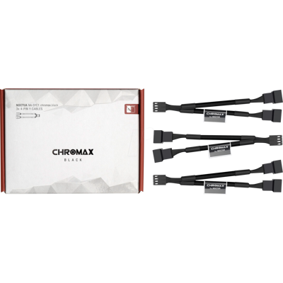 NOCTUA NO NA-SYC1 SW - NUEVA 3x11,5cm cable de conexión del ventilador en y de 4 NOCTUA NO NA-SYC1 SW - NUEVA 3x11,5cm cable de conexión del ventilador en y de 4