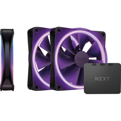 NZXT RF-D12TF-B1 - Paquete triple NZXT F120 RGB DUO, 120 mm PWM negro NZXT RF-D12TF-B1 - Paquete triple NZXT F120 RGB DUO, 120 mm PWM negro