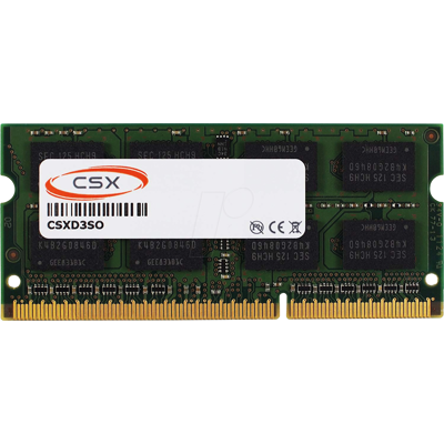 31CS0811-1007-2 - CSX 8GB DDR3-1066MHZ SODIMM 31CS0811-1007-2 - CSX 8GB DDR3-1066MHZ SODIMM