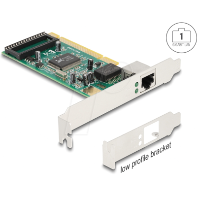 DELOCK 88084 - Tarjeta de red, PCI, Gigabit Ethernet, 1x RJ45 DELOCK 88084 - Tarjeta de red, PCI, Gigabit Ethernet, 1x RJ45