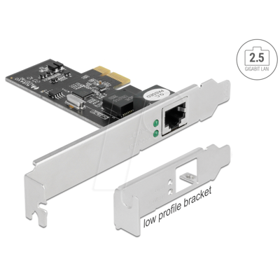 DELOCK 89598 - Tarjeta de red, PCI Express, 2,5 Gigabit Ethernet, 1x RJ45 DELOCK 89598 - Tarjeta de red, PCI Express, 2,5 Gigabit Ethernet, 1x RJ45