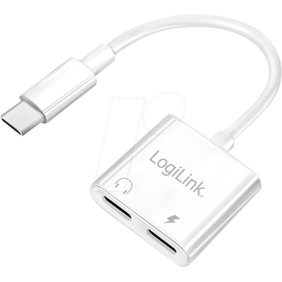 LOGILINK UA0433 - Adaptador de audio, USB-C - 2 USB-C, puerto de carga PD LOGILINK UA0433 - Adaptador de audio, USB-C - 2 USB-C, puerto de carga PD
