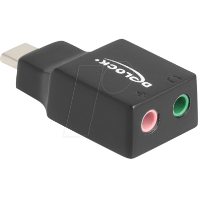 DELOCK 67128 - Tarjeta de sonido, externa, conector C > 2 x 3,5 mm DELOCK 67128 - Tarjeta de sonido, externa, conector C > 2 x 3,5 mm