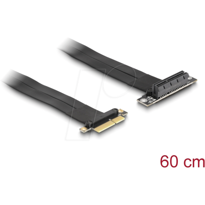 DELOCK 88026 - Tarjeta vertical, PCIe x4 > PCIe x4, cable de 60 cm DELOCK 88026 - Tarjeta vertical, PCIe x4 > PCIe x4, cable de 60 cm