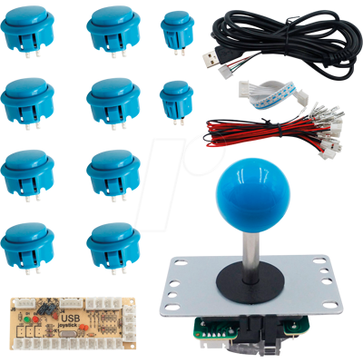 KUBII KUB ARC-BL - DIY Arcade Set Azul KUBII KUB ARC-BL - DIY Arcade Set Azul