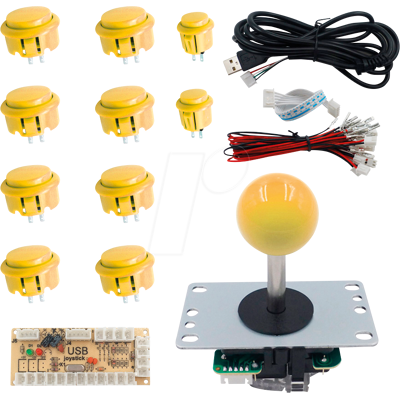 KUBII KUB ARC-GE - DIY Arcade Set Amarillo KUBII KUB ARC-GE - DIY Arcade Set Amarillo