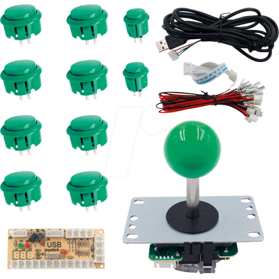 KUBII KUB ARC-GN - DIY Arcade Set Verde KUBII KUB ARC-GN - DIY Arcade Set Verde