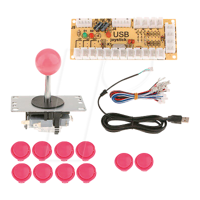 KUBII KUB ARC-PK - DIY Arcade Set Rosa KUBII KUB ARC-PK - DIY Arcade Set Rosa