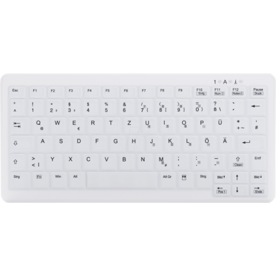 CONTOUR AK-C4110FFU1WGE - Teclado inalámbrico, desinfectable, compacto, blanco, de CONTOUR AK-C4110FFU1WGE - Teclado inalámbrico, desinfectable, compacto, blanco, de