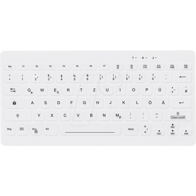 Teclado compacto desinfectable blanco de Cherry - Teclado Teclado compacto desinfectable blanco de Cherry - Teclado
