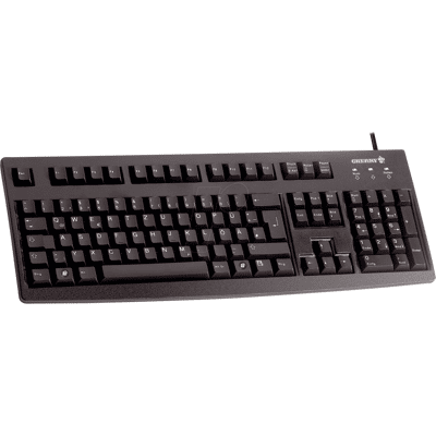 CHERRY G83-6105LUNGB-2 - Teclado, USB, negro, diseño: Reino Unido CHERRY G83-6105LUNGB-2 - Teclado, USB, negro, diseño: Reino Unido