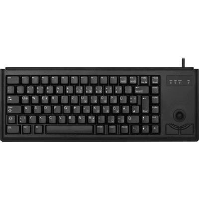 CHERRY G84-4400LPBEU-2 - Teclado, PS/2, negro, compacto, ratón de bola, EE. UU. CHERRY G84-4400LPBEU-2 - Teclado, PS/2, negro, compacto, ratón de bola, EE. UU.
