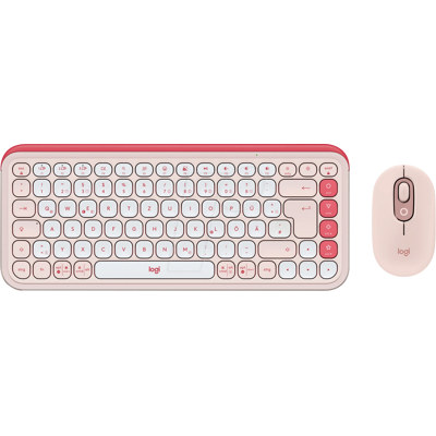 LOGITECH POPICWS - Combinación teclado/ratón, Bluetooth, rosa y blanc LOGITECH POPICWS - Combinación teclado/ratón, Bluetooth, rosa y blanc
