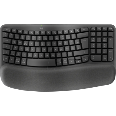 LOGITECH WKFB SW - Teclado inalámbrico, ergonómico, logística LOGITECH WKFB SW - Teclado inalámbrico, ergonómico, logística