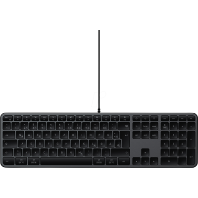 SATECHI ST-KULX3C-DE - Teclado, USB-A/C, negro, DE SATECHI ST-KULX3C-DE - Teclado, USB-A/C, negro, DE