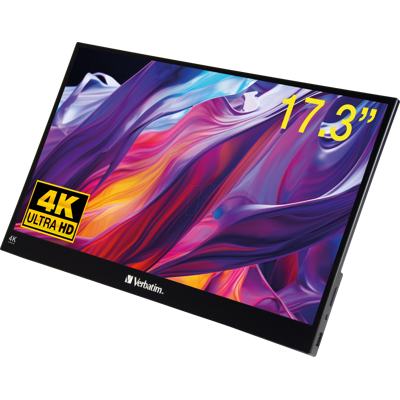 VERBATIM 32239 - Monitor de 43,9cm, 16:9, 4K, táctil, USB-C. VERBATIM 32239 - Monitor de 43,9cm, 16:9, 4K, táctil, USB-C.