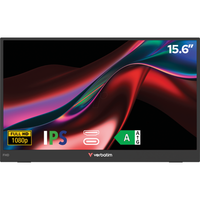 VERBATIM 32401 - 39.6cm monitor, 16:9, 1080p, USB-C. VERBATIM 32401 - 39.6cm monitor, 16:9, 1080p, USB-C.