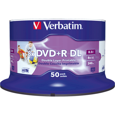 DVD+R8,5 VER50PN - Verbatim DVD+R 8,5GB, 50, DoubleLayer, NoID DVD+R8,5 VER50PN - Verbatim DVD+R 8,5GB, 50, DoubleLayer, NoID