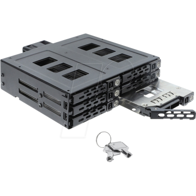 DELOCK 47142 - Rack móvil de 5.25" para 6 unidades HDD / SSD SATA o SAS de 2.5" DELOCK 47142 - Rack móvil de 5.25" para 6 unidades HDD / SSD SATA o SAS de 2.5"