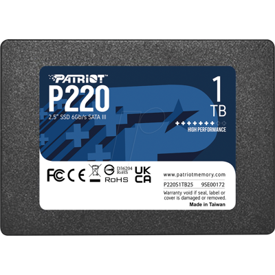 PATRIOT MEMORY P220S1TB25 - PATRIOT P220 SSD DE 2,5", 1 TB PATRIOT MEMORY P220S1TB25 - PATRIOT P220 SSD DE 2,5", 1 TB