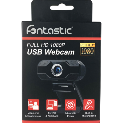 FONTASTIC 257001 - Webcam USB Full HD 1080p FONTASTIC 257001 - Webcam USB Full HD 1080p