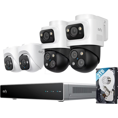 Sistema de Seguridad Eufy NVR S4 Bullet - Cámara IP 4K Interior y Exterior Sistema de Seguridad Eufy NVR S4 Bullet - Cámara IP 4K Interior y Exterior