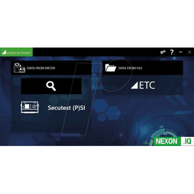 Gossen Metrawatt Z957A NEXONIQ Software de Datos - Equipos de Prueba Gossen Metrawatt Z957A NEXONIQ Software de Datos - Equipos de Prueba