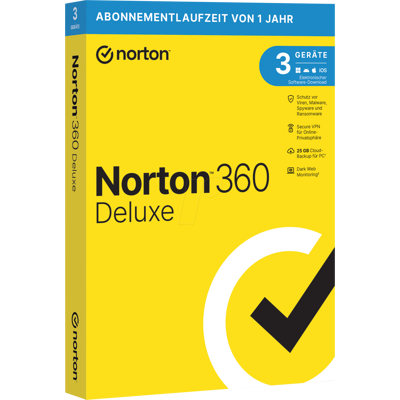 NORTON 21405535 - Norton 360 Deluxe para 3 PC, Mac, Android, iOS NORTON 21405535 - Norton 360 Deluxe para 3 PC, Mac, Android, iOS