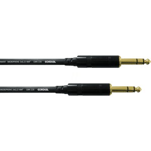 CORDIAL CFM-VV 3,0 - Cable de conexión simétrico, conector jack de 6,3 mm, 3 m CORDIAL CFM-VV 3,0 - Cable de conexión simétrico, conector jack de 6,3 mm, 3 m