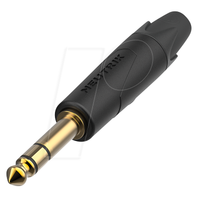 NEUTRIK NP3XX-AU - Conector Jack de 3 clavijas, 6,35 mm, negro NEUTRIK NP3XX-AU - Conector Jack de 3 clavijas, 6,35 mm, negro