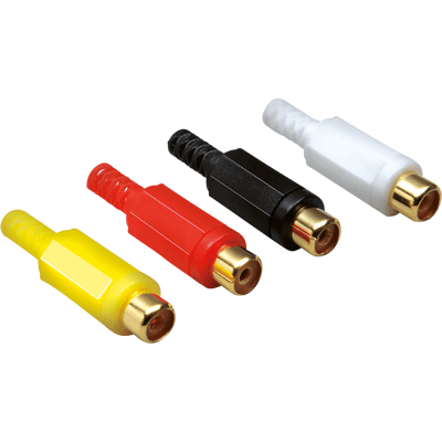 BKL 0105006/T - Acoplamiento RCA, codificación de color amarillo, contact BKL 0105006/T - Acoplamiento RCA, codificación de color amarillo, contact