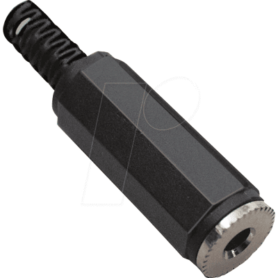 BKL Electronic 1108003 Conector jack stereo de 3,5 mm negro - Conector BKL Electronic 1108003 Conector jack stereo de 3,5 mm negro - Conector