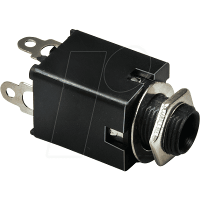 BKL 1109034 - Conector hembra de 6,35 mm estéreo - Vertical, 3 polos BKL 1109034 - Conector hembra de 6,35 mm estéreo - Vertical, 3 polos
