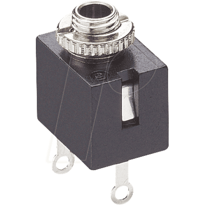 LUMBERG LUM KLB 1 - Conector jack hembra, 2,5 mm, mono, 2 polos LUMBERG LUM KLB 1 - Conector jack hembra, 2,5 mm, mono, 2 polos
