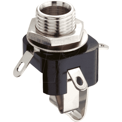 LUMBERG LUM KLB 3 - Conector jack hembra encastrable, 6,35 mm, estéreo, 3 polos LUMBERG LUM KLB 3 - Conector jack hembra encastrable, 6,35 mm, estéreo, 3 polos