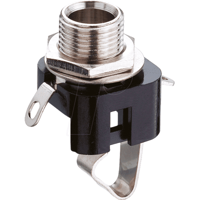 LUMBERG LUM KLBM 3 - Conector jack hembra, 6,35 mm, mono, 2 polos LUMBERG LUM KLBM 3 - Conector jack hembra, 6,35 mm, mono, 2 polos