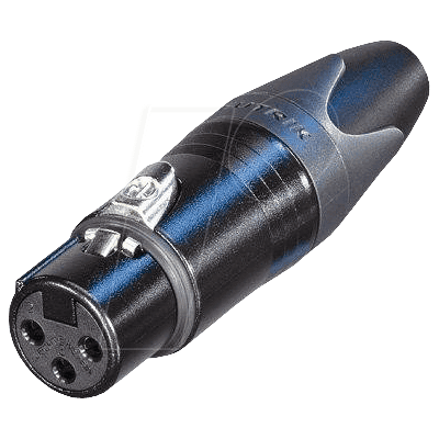NEUTRIK NC-3FXXB - Acoplamiento XLR, 3 pines NEUTRIK NC-3FXXB - Acoplamiento XLR, 3 pines