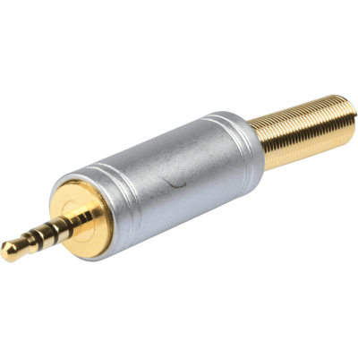 BKL Electronic 1103086 Conector de audio de 2,5 mm - Oro stereo BKL Electronic 1103086 Conector de audio de 2,5 mm - Oro stereo