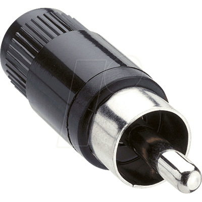 LUMBERG LUM STO1 SW - Conector RCA, codificación de color negro LUMBERG LUM STO1 SW - Conector RCA, codificación de color negro