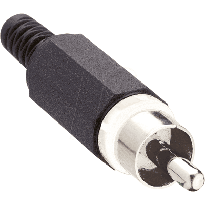 LUMBERG LUM XSTO1 SW - Conector RCA, codificación de color negro, octogonal LUMBERG LUM XSTO1 SW - Conector RCA, codificación de color negro, octogonal
