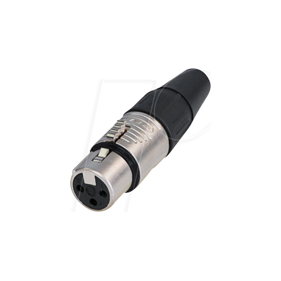 Conector XLR de 3 pines Rean AV RC3F - Recto - Audio profesional Conector XLR de 3 pines Rean AV RC3F - Recto - Audio profesional